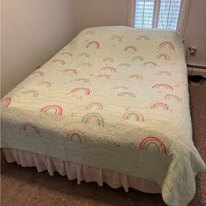 Pottery Barn Kids Rainbow Patterned Quilt